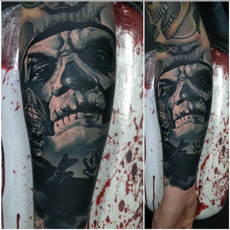 Papa Emeritus II / Ghost Tattoo by Alan Aldred Tattoos